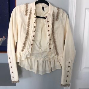 H&M jacket in size 4 but runs small more like a 2